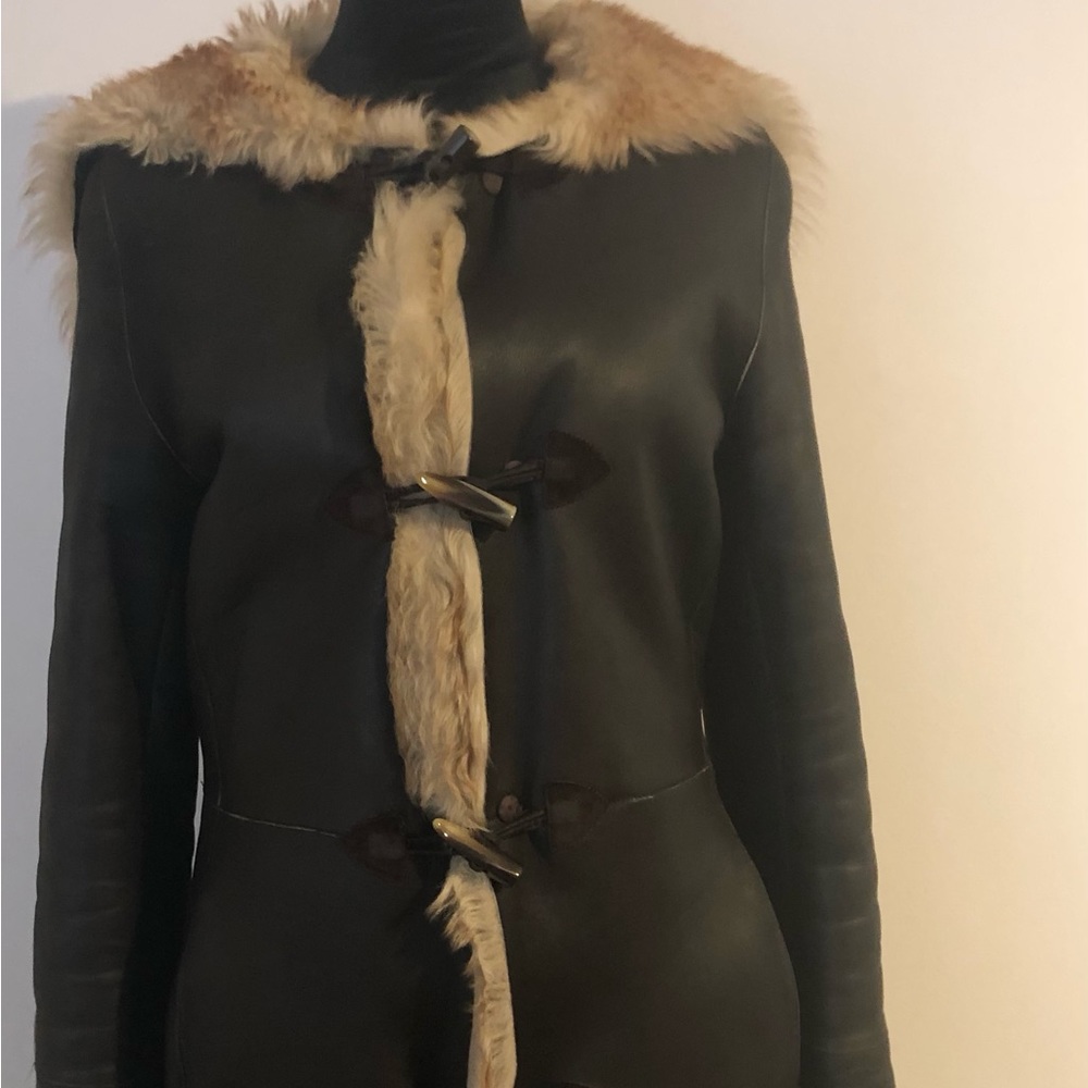 Tryst New York long hair Shearling coat. Xs